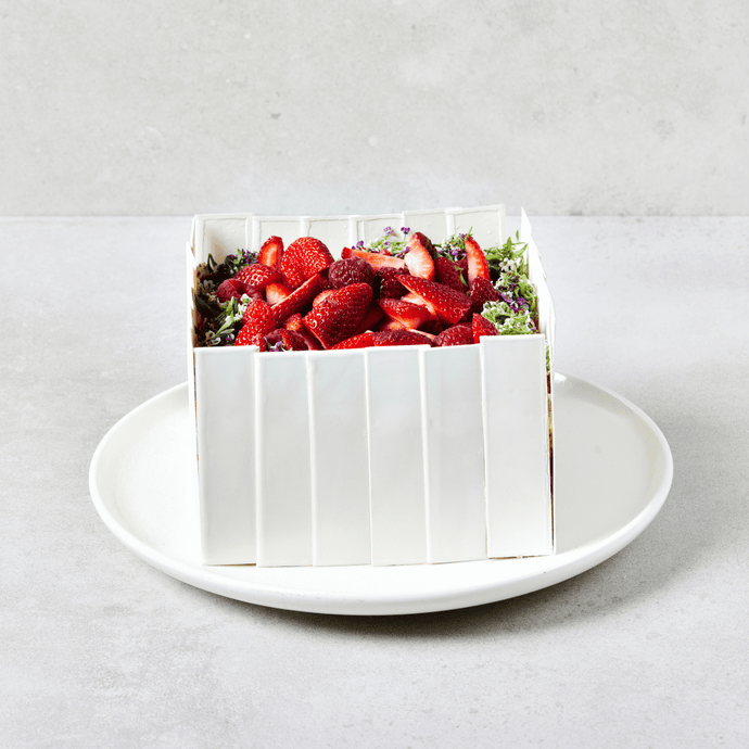 Strawberry and Coconut Mousse Cake